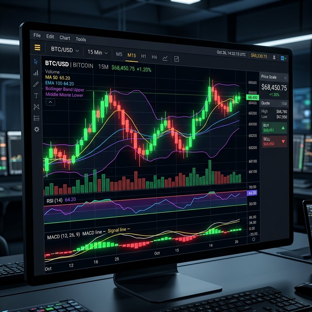Stock Market Trading Terminal Chart
